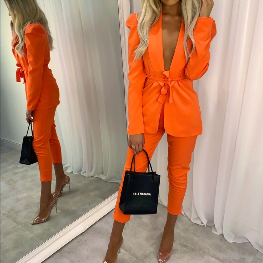 Orange Ruben Co-ord Pant Suit